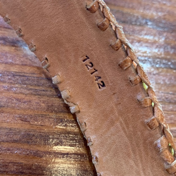 Vintage Guatemalan Woven Leather Concho Belt - Picture 14 of 17